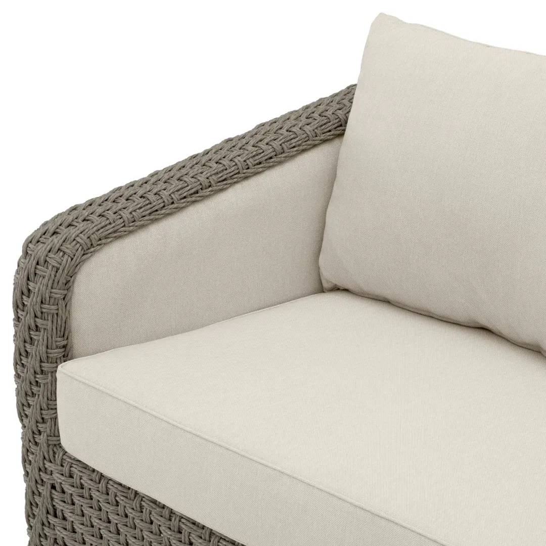 Outdoor Sofa Bryson Faux Woven Rattan Viola Sand large image 