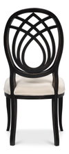 Goccia Side Chair, Nero, Banks Organza, Dining Chair by Sarreid, 21" length x 19" width x 41" height thumbnail 10