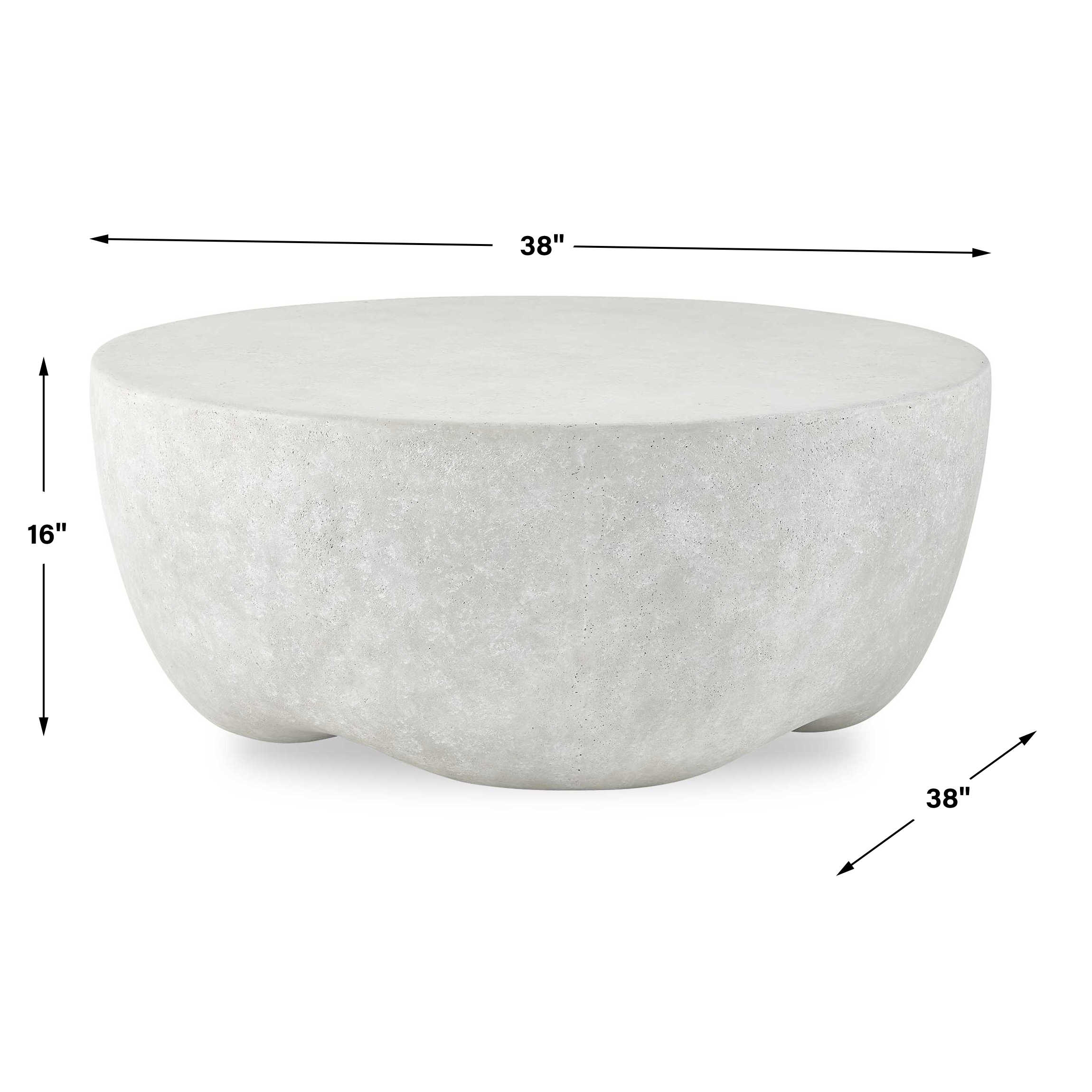 Wright Outdoor Coffee Table, Furniture by Uttermost, 38" width x 16" height x 38" depth View 2