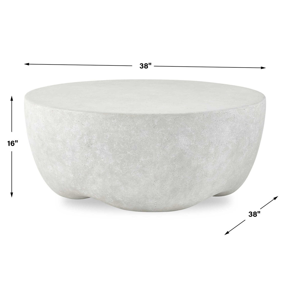 Wright Outdoor Coffee Table, Furniture by Uttermost, 38" width x 16" height x 38" depth View 2