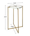 STAR-CROSSED ACCENT TABLE, Furniture by Uttermost, 15.62" width x 24.25" height x 15.62" depth thumbnail 3