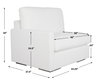 REFUGE SOFA, LEFT ARM FACING, ARCTIC WHITE, Furniture by Uttermost, 43.25" width x 30" height x 37.5" depth thumbnail 3