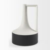 Burton 13.1H Large White and Black Ceramic Jug Vase, Decorative Jar by Mercana, 7.87" length x 7.87" width x 11.61" height thumbnail 5