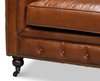 Castered Chesterfield Sofa, by Sarreid, 3'2" length x 7'5" width x 2'8" height thumbnail 3