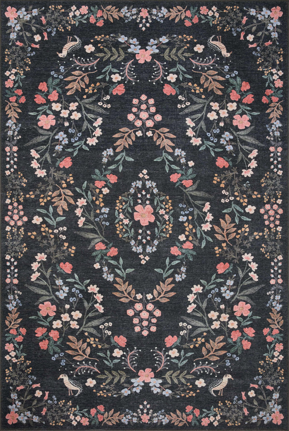 Rifle Paper Co. x Loloi Maison Rug, 5' length x 5' width View 1