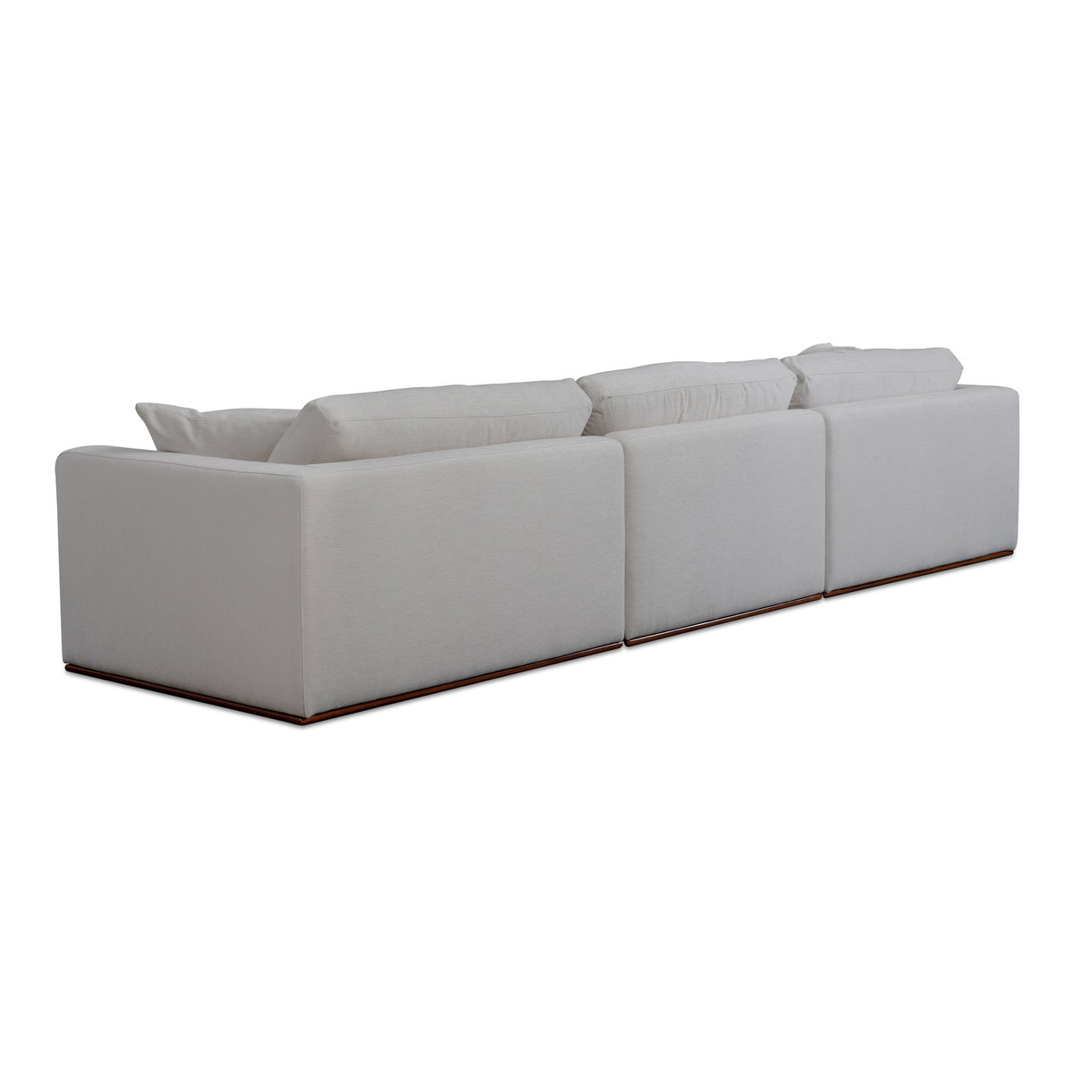 Rue Modular Sofa Off White, Sofas & Sectional by Moe's Home, 136.2" width x 23.6" height x 41" depth View 2