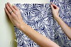 Oahu Fronds Blue Peel & Stick Wallpaper, by York Wall, 20' length x 2'3" width x 0.02" depth thumbnail 6