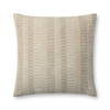 Brigette Romanek x Loloi Natural Pillow, Decorative Pillow, 22" length x 22" width thumbnail 1