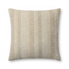 Brigette Romanek x Loloi Natural Pillow, Decorative Pillow, 22" length x 22" width thumbnail 1