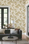 Brushstroke Floral Gold Wallpaper thumbnail 7