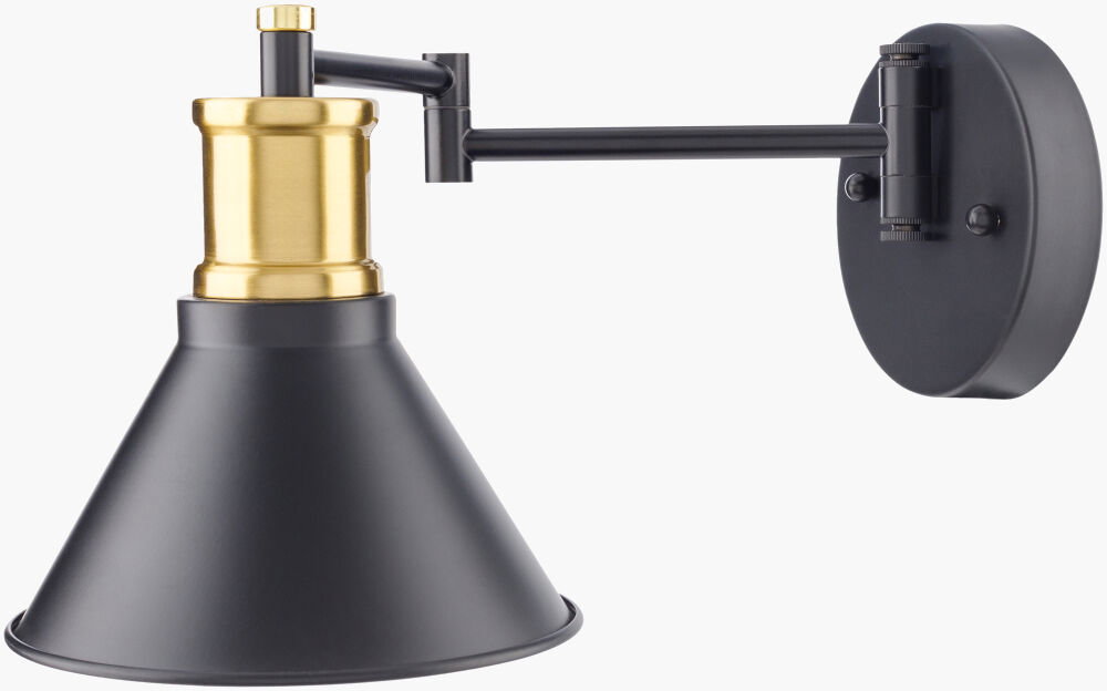 Laufer Wall Sconce, by Surya, 11" length x 7" width x 8" height