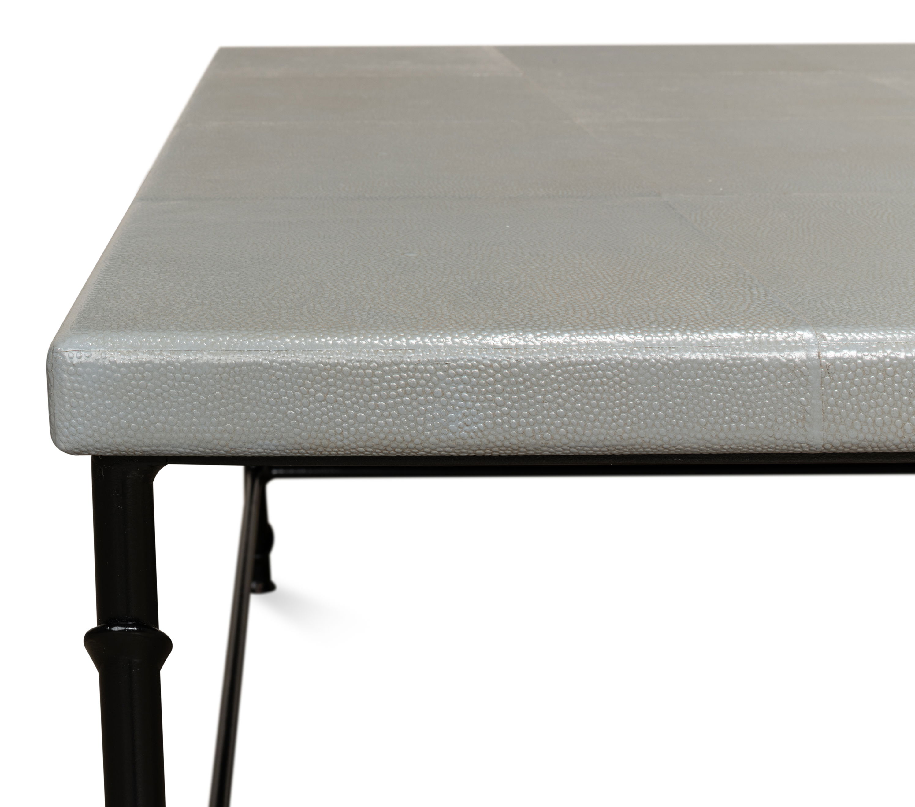 Shagreen Square Coffee Table, Storm Grey large image 