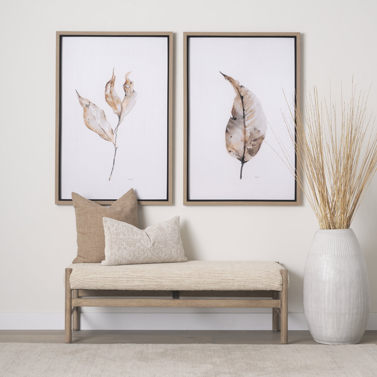 Tadi Rectangular Dark Brown Wood with Rug Seat Bench, Benche by Mercana, 57" length x 21.25" width x 19.25" height View 2