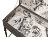 Grey Leather Shagreen Box On Stand, by Sarreid, 10" length x 2' width x 2'1" height thumbnail 7