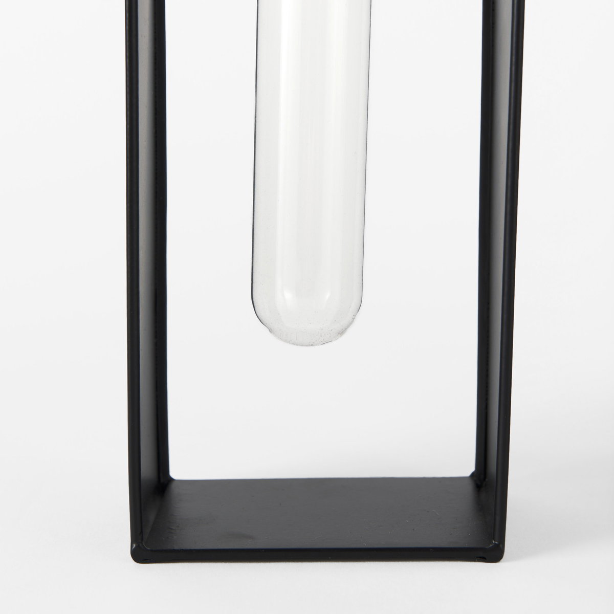 Boyer  Black Metal with Glass Set of Two Test Tube Decorative Objects, by Mercana, 5.12" length x 2.96" width x 12.01" height View 7