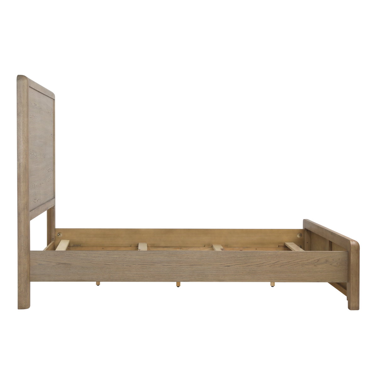 Tricia Bed East King Natural, by Dovetail, 83.85" width x 59" height x 86.6" depth View 3