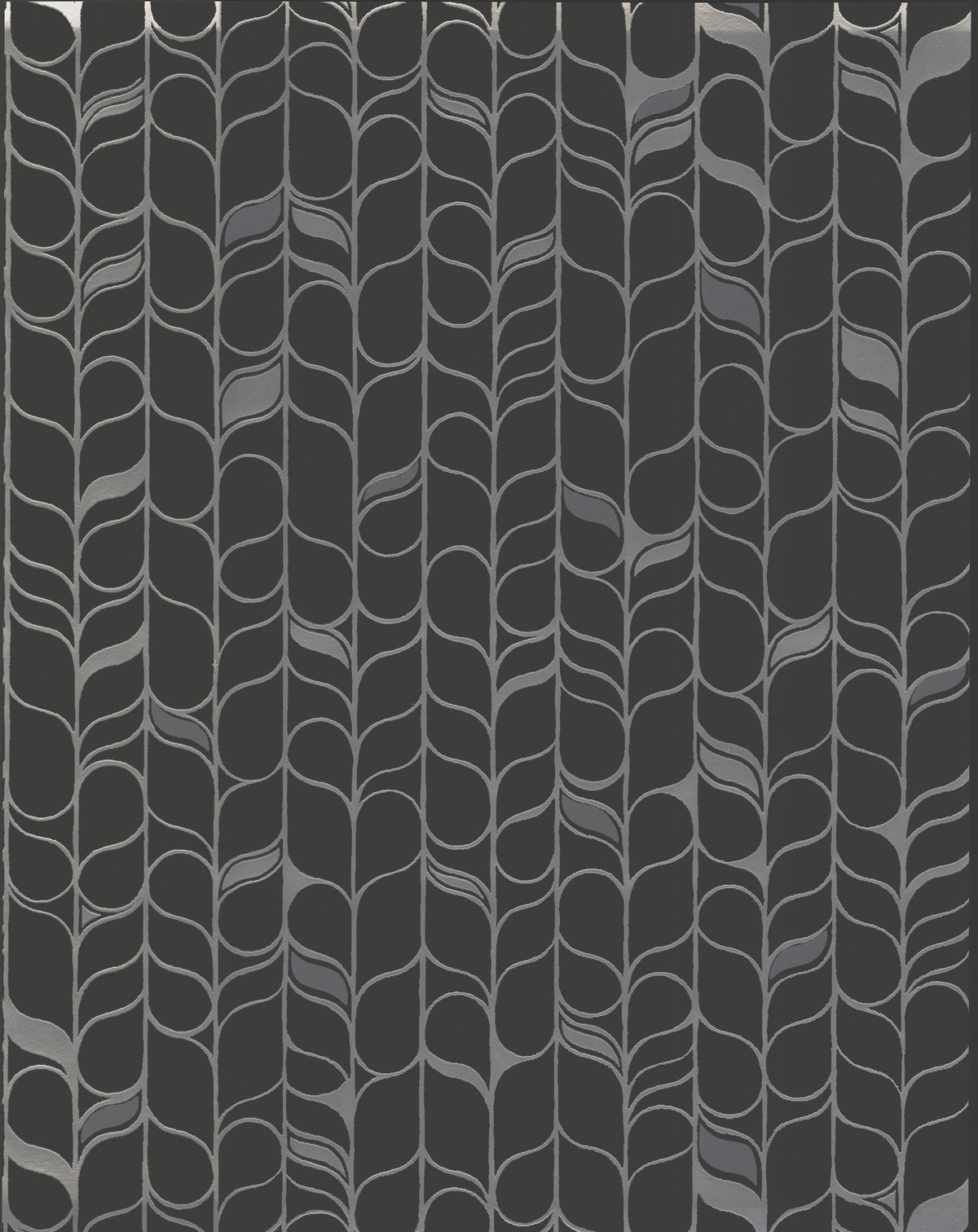 Perfect Petals Black & Silver Wallpaper, by York Wall, 32'9.48" length x 1'8.8" width x 0.02" depth