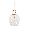 Calix Large Blown Glass 1 Light Pendant, Ceiling Light by Uttermost, 15.75" width x 23" height x 15.75" diameter x 15.75" depth thumbnail 1