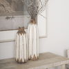 Sisko I Short Rustic Brown White Ceramic Vase thumbnail 4