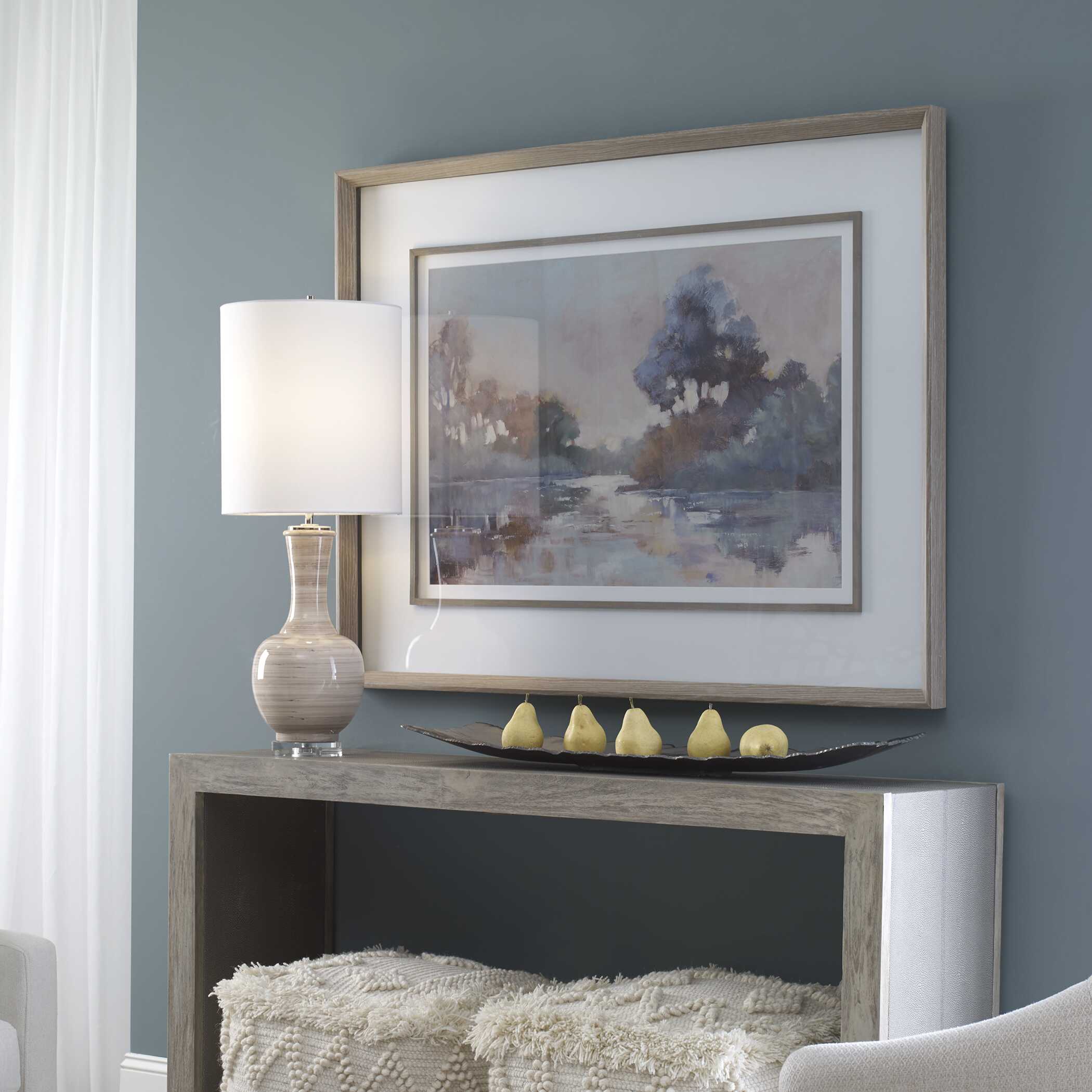 Morning Lake Watercolor Framed Print, Painting by Uttermost, 51.25" width x 39.25" height x 2" depth View 4