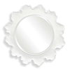Sea Coral White Round Mirror, by Uttermost, 34.25" width x 34.25" height x 2.75" depth thumbnail 1