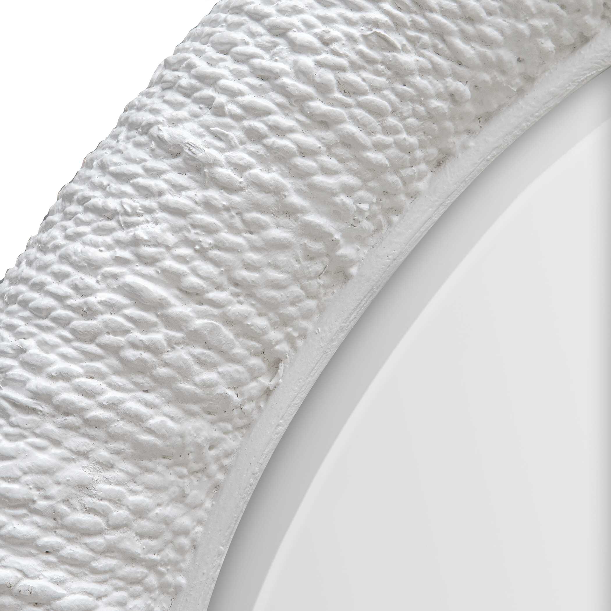 Mariner White Round Mirror, by Uttermost, 47" width x 47" height x 3.38" depth View 6