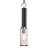 Jarsdel 1 Light Industrial Mini Pendant, Mini Light Pendant by Uttermost, 4.5" width x 23.25" height x 4.5" diameter thumbnail 1
