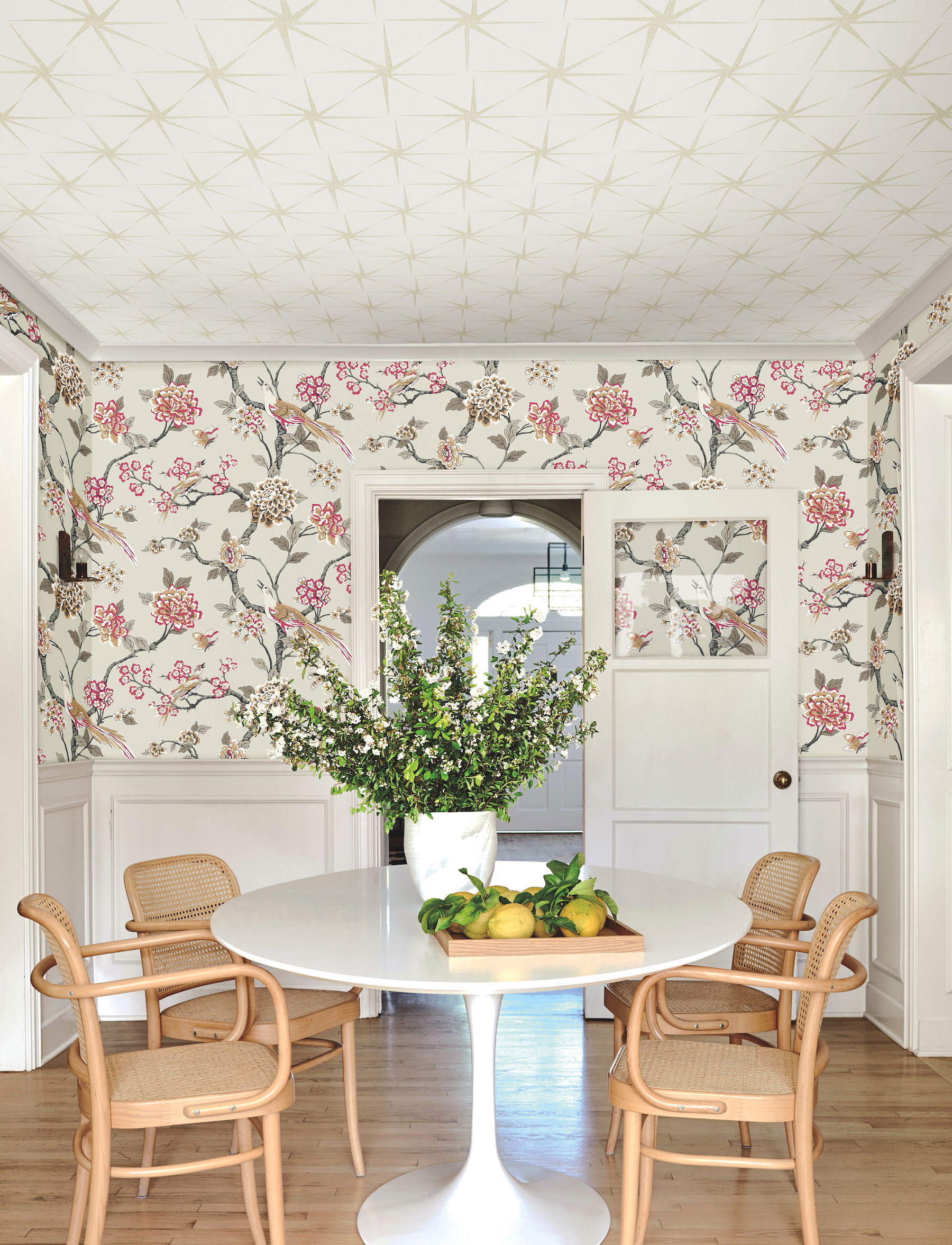 Fanciful Beige Wallpaper, by York Wall, 27' length x 2'3" width x 0.02" depth View 3