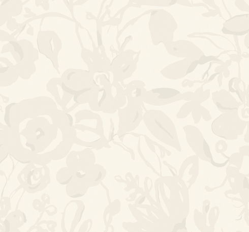 Brushstroke Floral Pearl Wallpaper