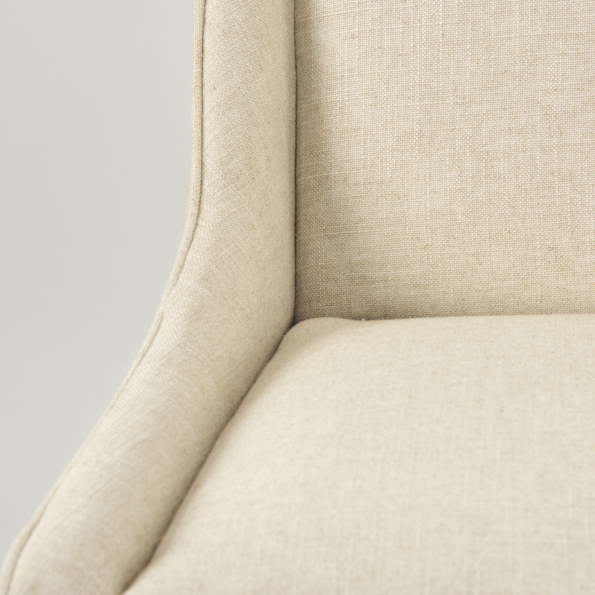 Kensington Cream Fabric Seat Brown Wood Frame Counter Stool, Counter & Bar Stool by Mercana, 20.5" length x 23.5" width x 43" height View 9