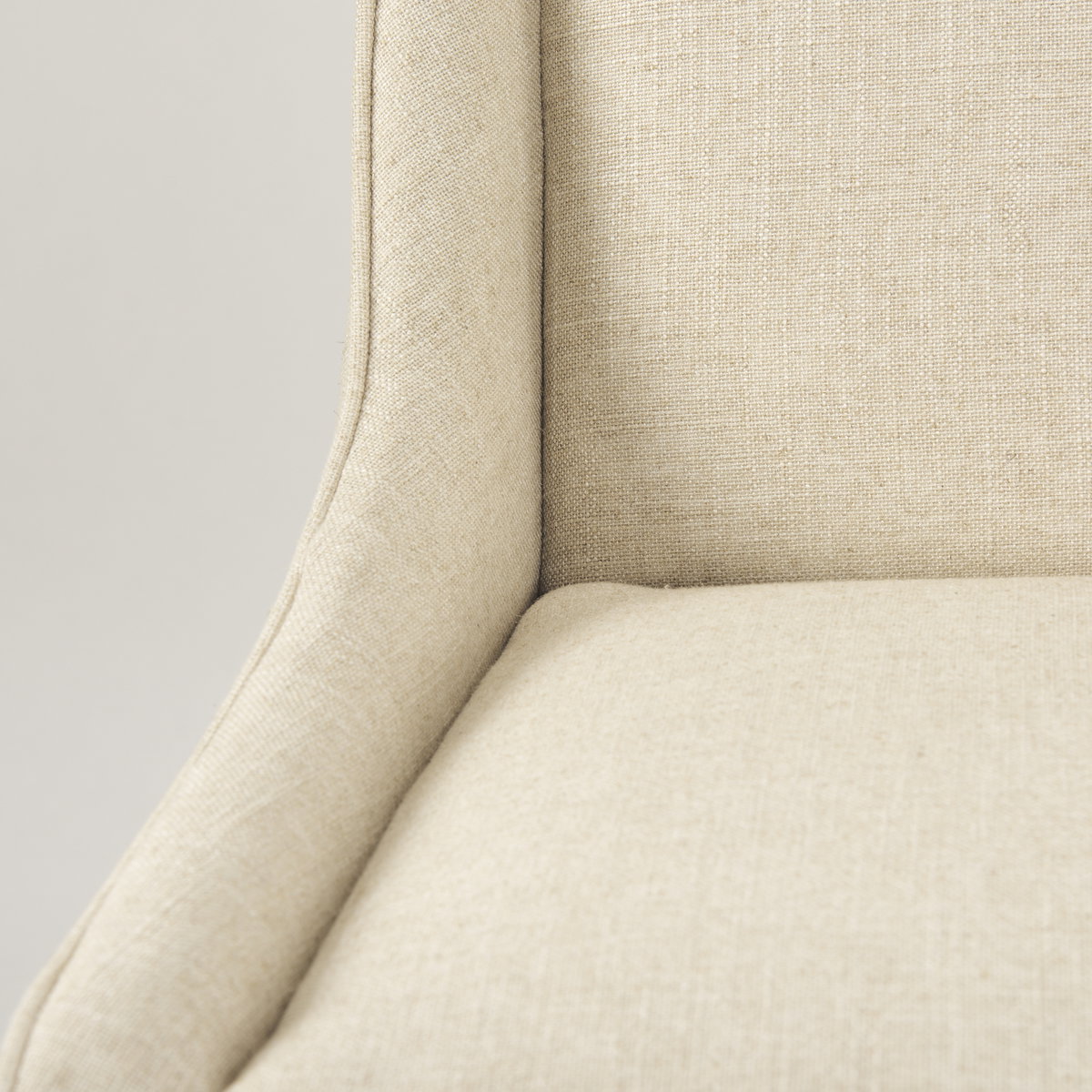 Kensington Cream Fabric Seat Brown Wood Frame Counter Stool, Counter & Bar Stool by Mercana, 20.5" length x 23.5" width x 43" height View 9