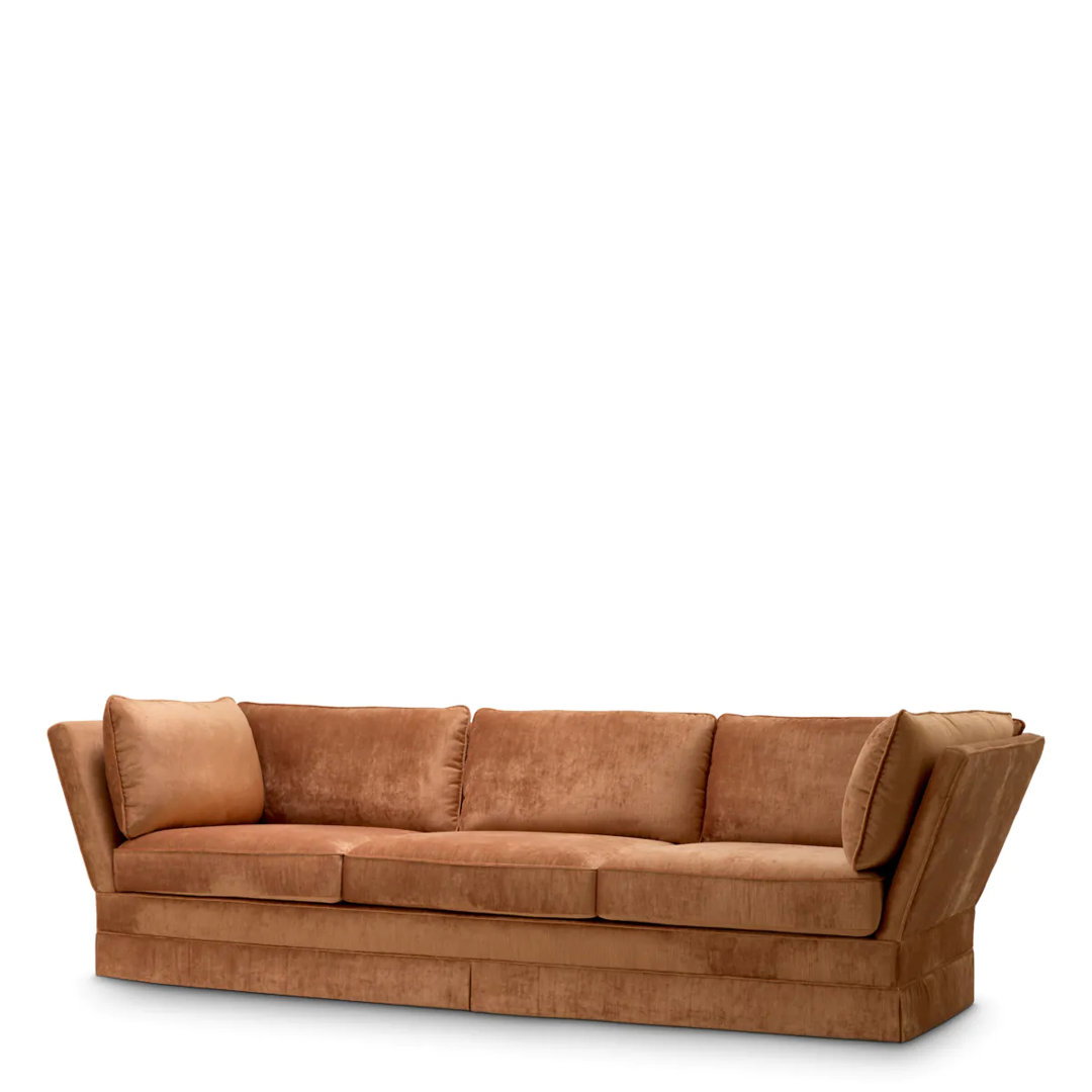 Met X Eichholtz Velvet Sofa, Sofas & Sectional by Eichholtz USA, 101.57" width x 28.35" height x 38.58" depth View 9