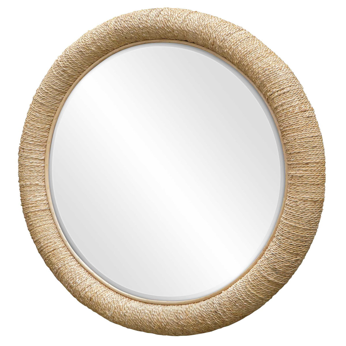 Mariner Natural Round Mirror, by Uttermost, 3'11" width x 3'11" height x 3.38" depth View 5