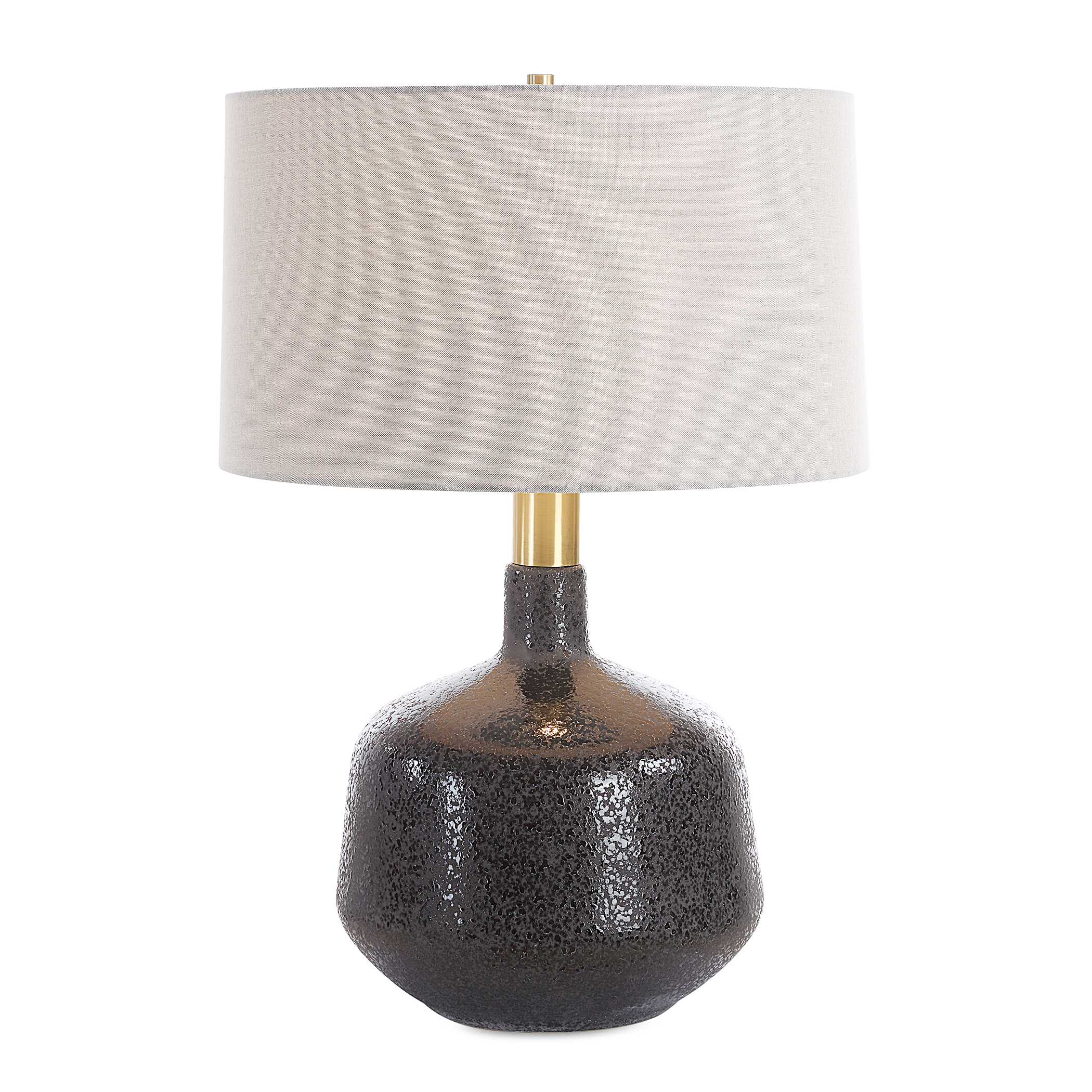 Flanagan Mottled Gloss Table Lamp, by Uttermost, 18" width x 25.75" height x 18" depth View 1