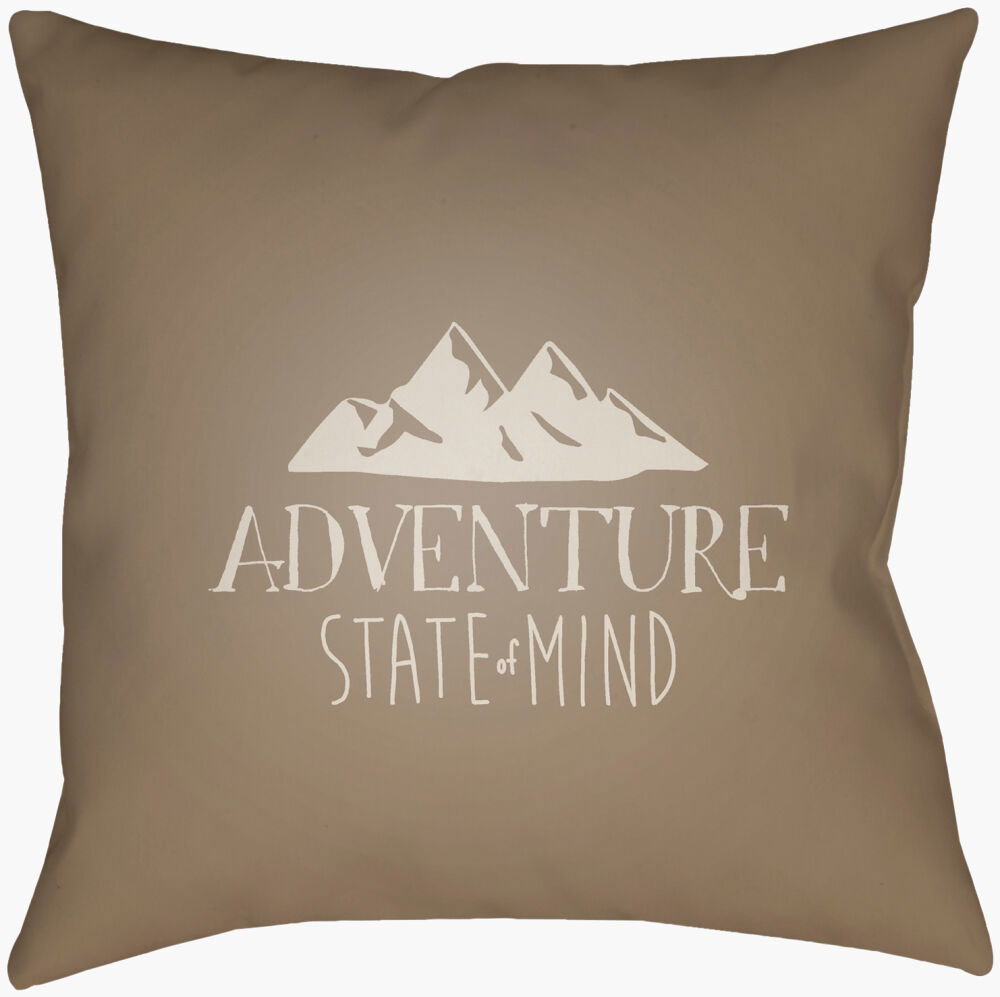 Adventure III Accent Pillow, Decorative Pillow by Surya, 18" length x 18" width