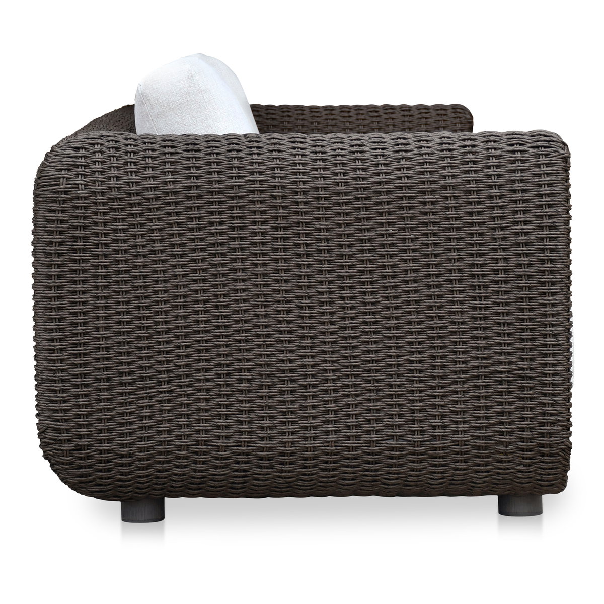 Soma Outdoor Sofa Dark Brown, Sofas & Sectional by Moe's Home, 100" width x 26" height x 35" depth View 3
