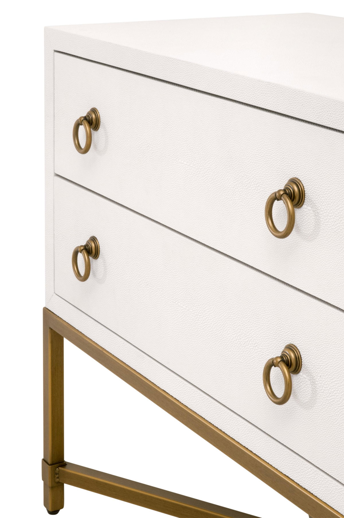 Strand Shagreen 2-Drawer Nightstand, by Essentials for Living, 32" width x 30" height x 19" depth View 7