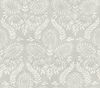 Laurel Damask Grey Wallpaper thumbnail 0