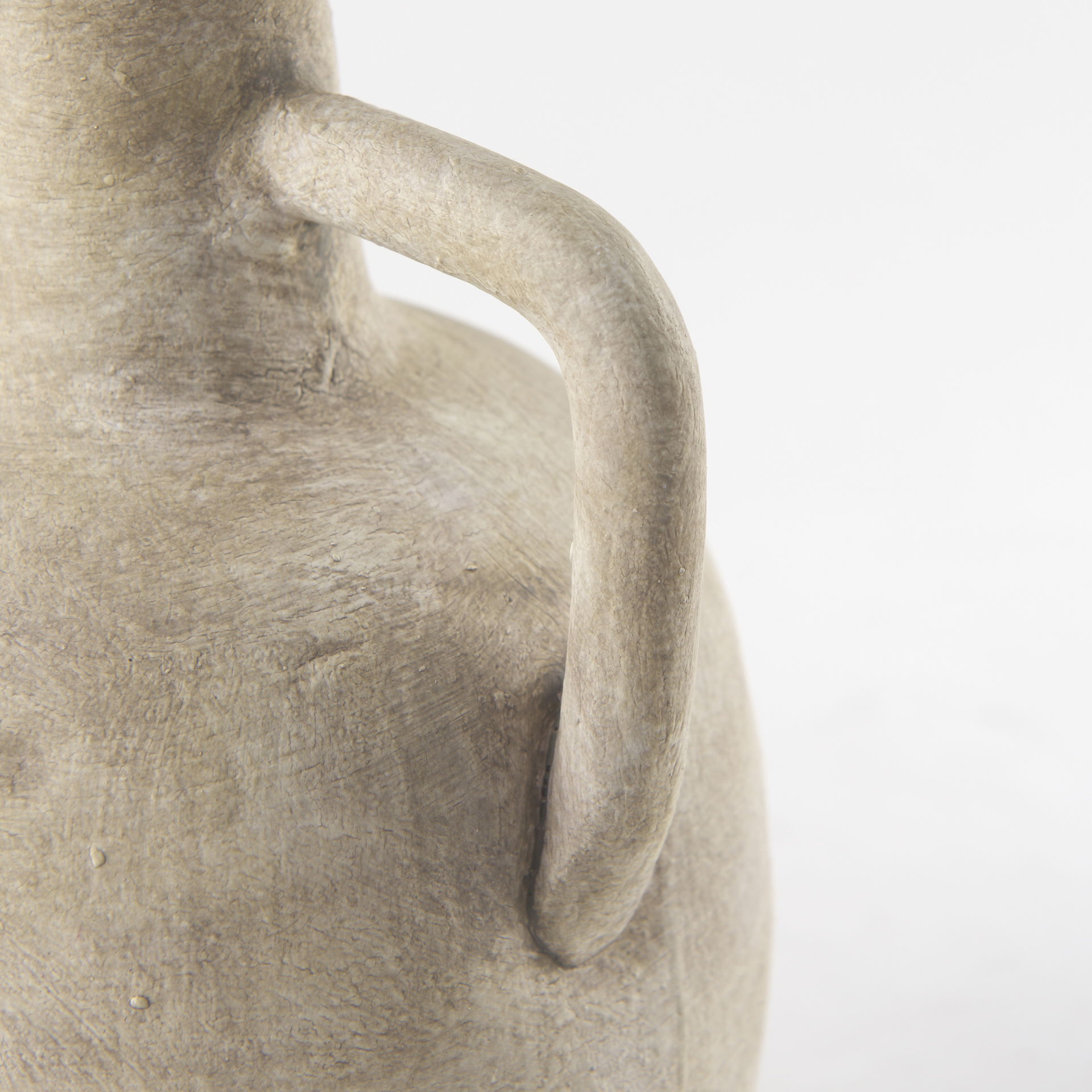 Zenni   Warm Beige Ceramic Vase, by Mercana, 5.32" length x 5.32" width x 9.25" height View 7