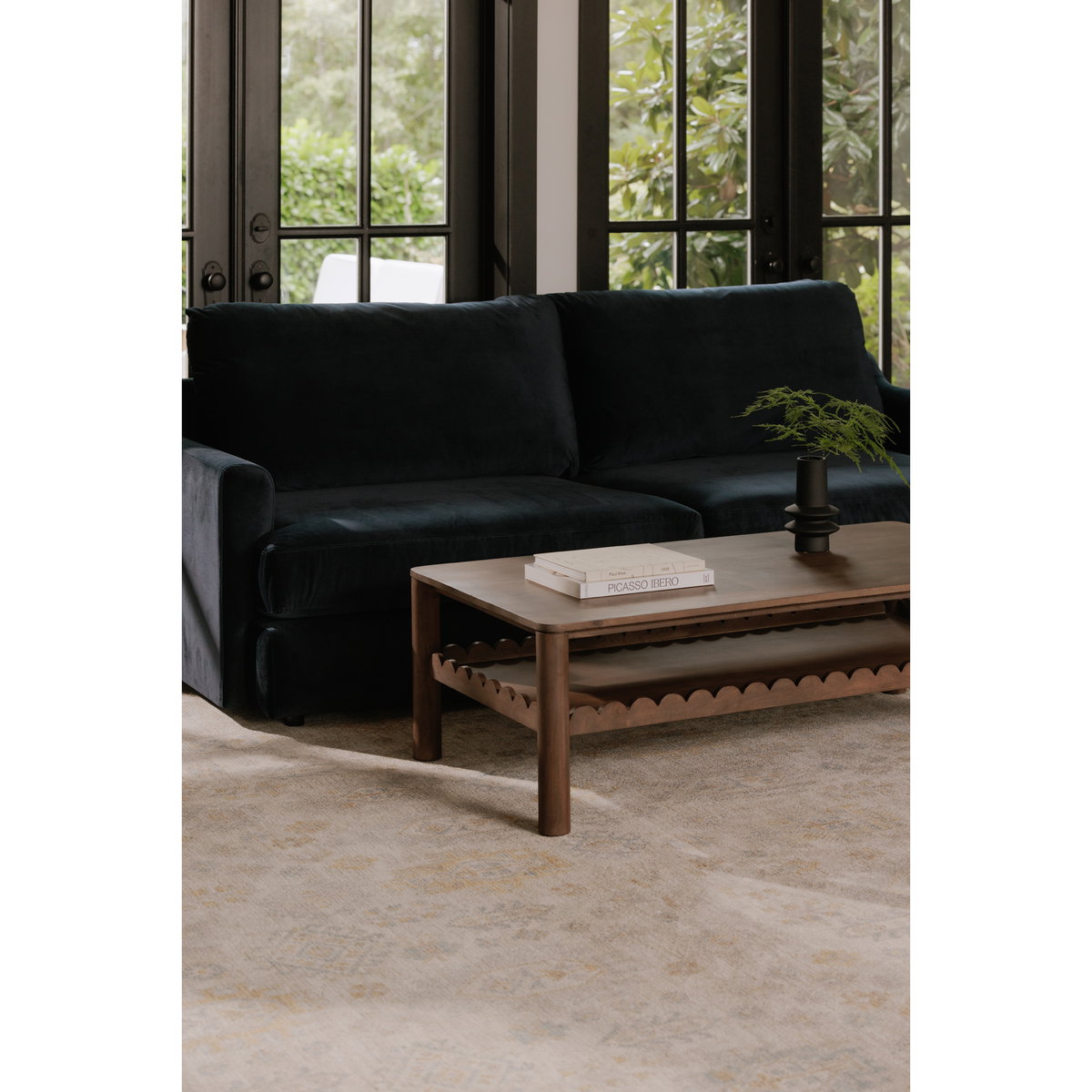Wiley Coffee Table Vintage Brown, by Moe's Home, 52" width x 16" height x 25.5" depth View 8