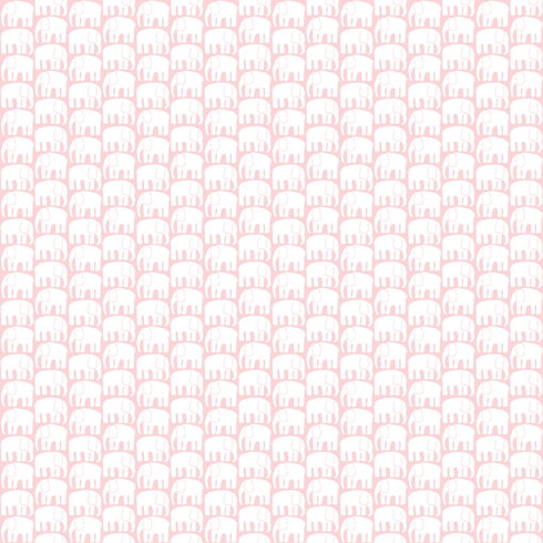 Elefantti Pink Peel & Stick Wallpaper