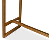 Shagreen Console Table  Leaf, by Sarreid, 1'2" length x 5'4" width x 2'10" height thumbnail 8