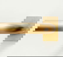Online Designer Bedroom Hidden Connection Room Darkening Curtain Rod, Brass, 48-88", .75" Diam.