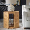 Indus Burl Side Table, Furniture by Uttermost, 26" width x 26" height x 26" depth thumbnail 2