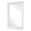 Haya White Scalloped Mirror, by Uttermost, 28.25" width x 40" height x 3" depth thumbnail 5