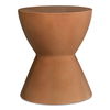 Hourglass Outdoor Stool Terracotta, Outdoor Chair by Moe's Home, 1'3" width x 1'6" height x 1'3" depth thumbnail 1