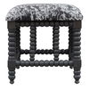 Rancho Faux Cow Hide Small Bench thumbnail 5