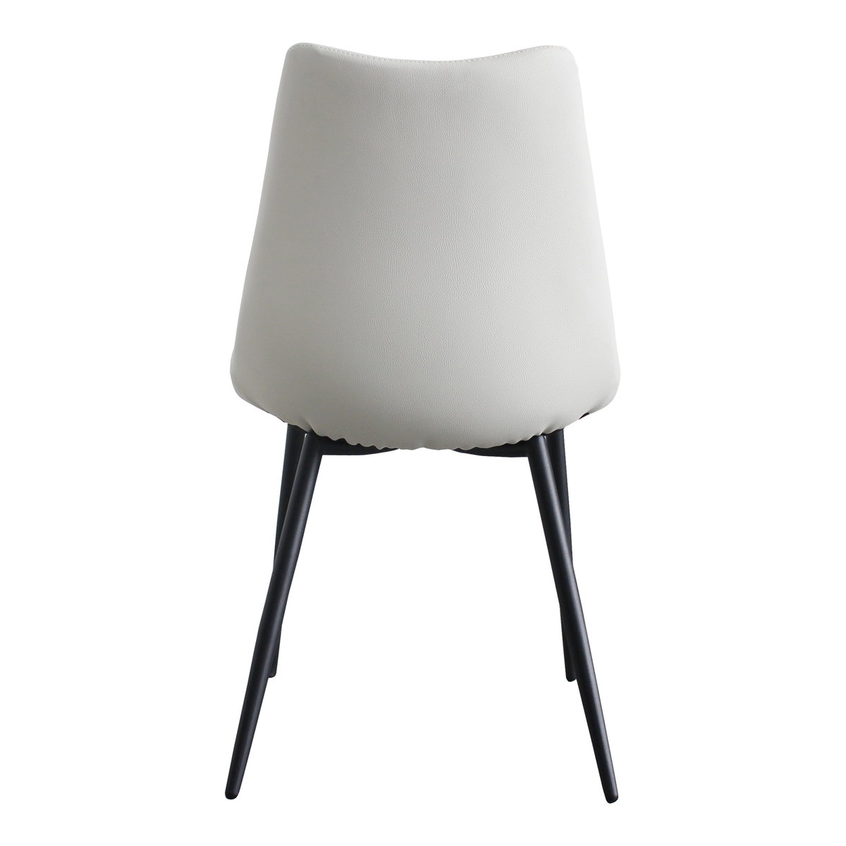 Alibi Dining Chair Ivory - Set Of Two, by Moe's Home, 18" width x 33" height x 20" depth View 6