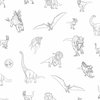 Jurassic World Dinosaurs Black Peel & Stick Wallpaper, by York Wall, 18'10.8" length x 1'6" width x 0.02" depth thumbnail