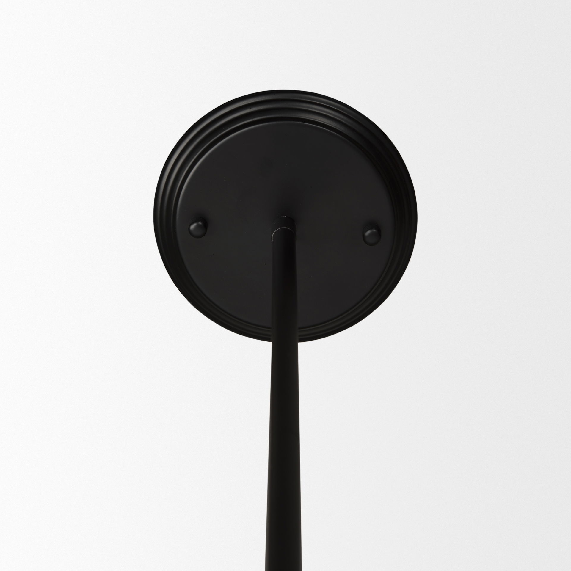 Farrah Frosted Glass Globe set in Matte Black Metal Pendant Ceiling Light large image 